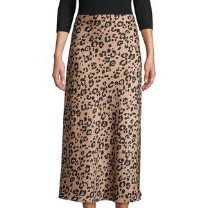 Lucca Leopard Print Midi Skirt